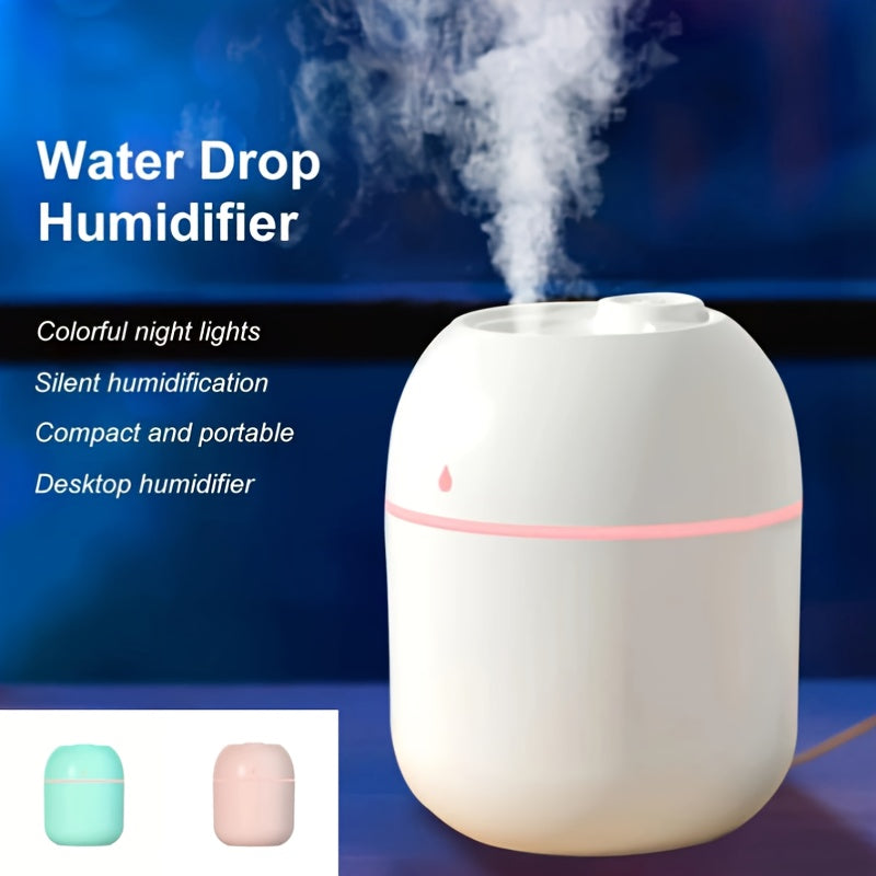 Humidificador Portátil USB de 220ml - Silencioso, Ideal para Coches, Residencias Universitarias y Dormitorios | Mejora el Estado de Ánimo y Hidrata la Piel | Elección de Regalo Perfecta