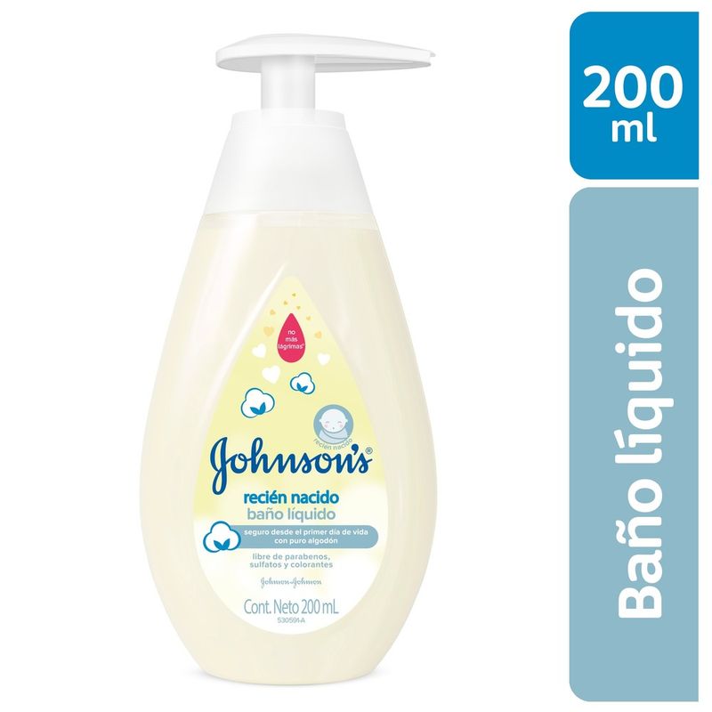 BANO J&J 200ML LIQ RECIEN NACIDO
