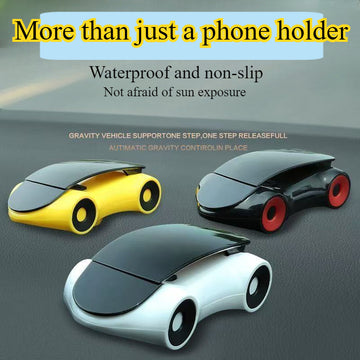 Soporte para teléfono móvil de modelo de coche deportivo giratorio, a prueba de agua y sol, compatible con todos los teléfonos inteligentes.