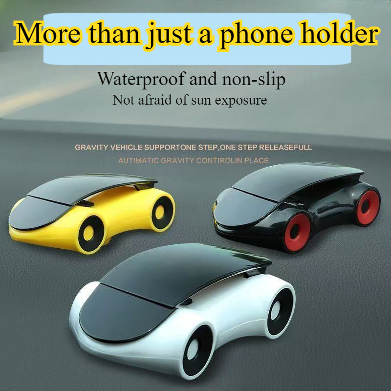 Soporte para teléfono móvil de modelo de coche deportivo giratorio, a prueba de agua y sol, compatible con todos los teléfonos inteligentes.