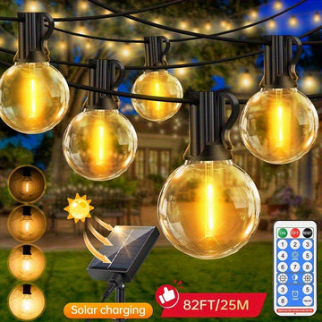 7.62/10.67/15.24/19.81/24.99/30.48 metros, apto para uso interior y exterior, con múltiples modos de iluminación, ajustable por control remoto y brillo regulable, ideal para fiestas en el jardín y decoración del hogar IP65
