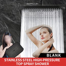 1 Pieza, Cabezal De Ducha De Alta Presión Para Baño, Cabezal De Ducha Cuadrado Plateado U Oscuro, Rociador De Ducha Fijo Diario Para Baño, Accesorios De Baño, Cabezal De Ducha