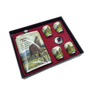 Licorera Whiskera Acero Inoxidable 9 Oz Cantimplora + 4 Copas + Embudo RF 401