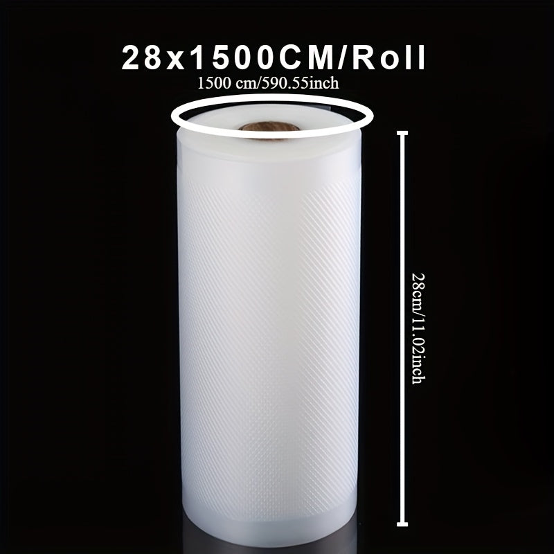 Bolsas de rollo Sous Vide para máquina de embalaje al vacío, almacenamiento de alimentos, bolsas al vacío para sellador al vacío, longitud de 1500CM