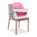 SILLA COMEDOR BABY ELITE DINNER 5 EN 1 1077 BEBESIT ROSADO-