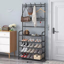 Mueble Perchero con Zapatera de Metal