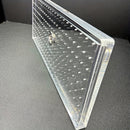 Cabezal de Ducha Acrílico Transparente Mejorado de 15 Pulgadas - Ducha de Lluvia Rectangular, Diseño de Alta Eficiencia para Ahorrar Agua, Instalación Versátil en Pared y Techo, Ideal para Baños Modernos, Accesorios de Ducha