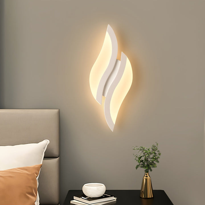 Lámpara de pared LED moderna, luz lineal blanca de 3000K, montaje semibruto de hierro fundido con acabado de metal mate, cableado, control de interruptor, sin necesidad de batería, para salón, dormitorio, pasillo, escaleras - compatible con 110V-240V