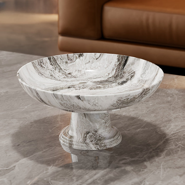 Bandeja Elegante de Mármol - Veinado Blanco y Dorado, Diseño con Patas Elevadas Estables, Bandeja de Plástico PP Duradera para Hogar, Bodas, Fiestas, Decoración de Mesa - Organizador Central Decorativo, Accesorio para Mesas, Antideslizante