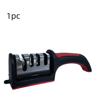 Afilar Cuchillos de Cocina Profesional en 4 Etapas con Piedra de Afilar, Diamante de Tungsteno y Herramientas Cerámicas
