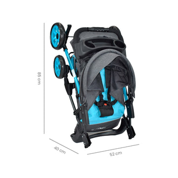 COCHE ESTANDAR  KLAUS HAPPY BABY AZUL