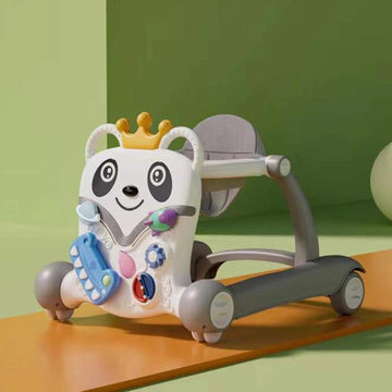 CAMINADOR PARA BEBÉ CON DISEÑO DE PANDA Y JUEGOS INTERACTIVOS Y-W852 MUNBE GRIS