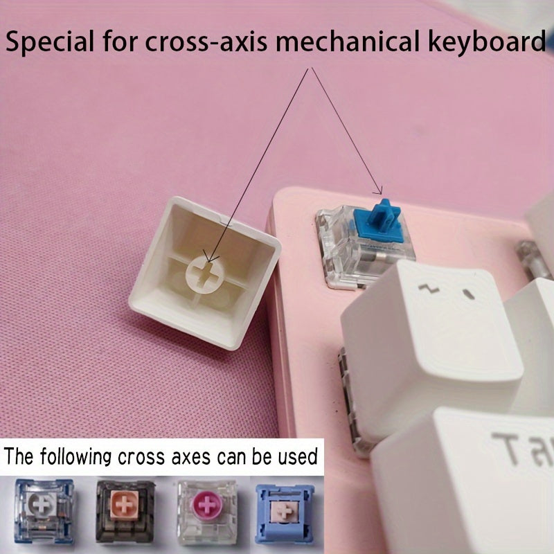 Conjunto de 4 piezas de Teclas de Computadora con Forma de Garra de Gato Kawaii para Teclado Mecánico Cherry MX ESC Key Cross Axis