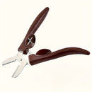 Abrelatas de Acero Inoxidable - Pinza para Nueces de Fácil Agarre, Impermeable, No Necesita Energía, Marrón Oscuro para Uso en Cocina y Comedor