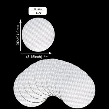 10 piezas de pegatinas antideslizantes, PEVA circular, transparente, impermeable, escaleras, escalones, ducha, bañera, pegatinas antideslizantes, cinta de seguridad, alfombrilla para bañera