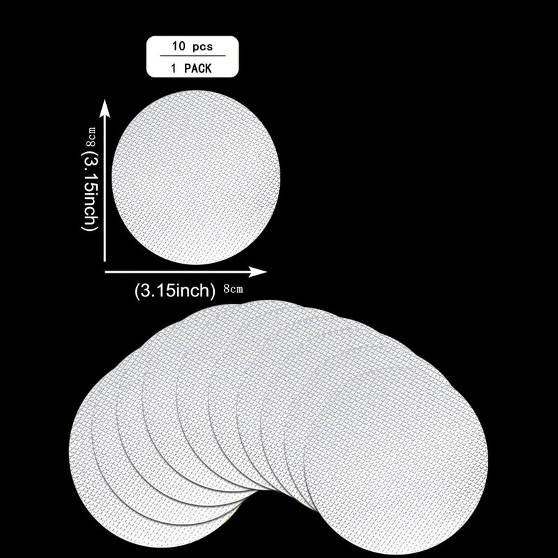 10 piezas de pegatinas antideslizantes, PEVA circular, transparente, impermeable, escaleras, escalones, ducha, bañera, pegatinas antideslizantes, cinta de seguridad, alfombrilla para bañera