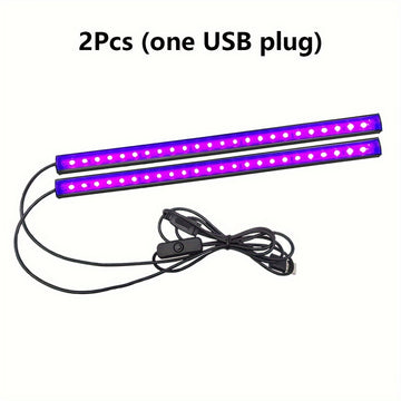Tira de LED de luz negra UV, 1 metro de aleación de aluminio metálico, alimentada por USB, voltaje de funcionamiento de 5 V, fuente de luz LED para decoración, no requiere batería - Ideal para Halloween, Navidad, fiesta de cumpleaños, pintura corporal, c