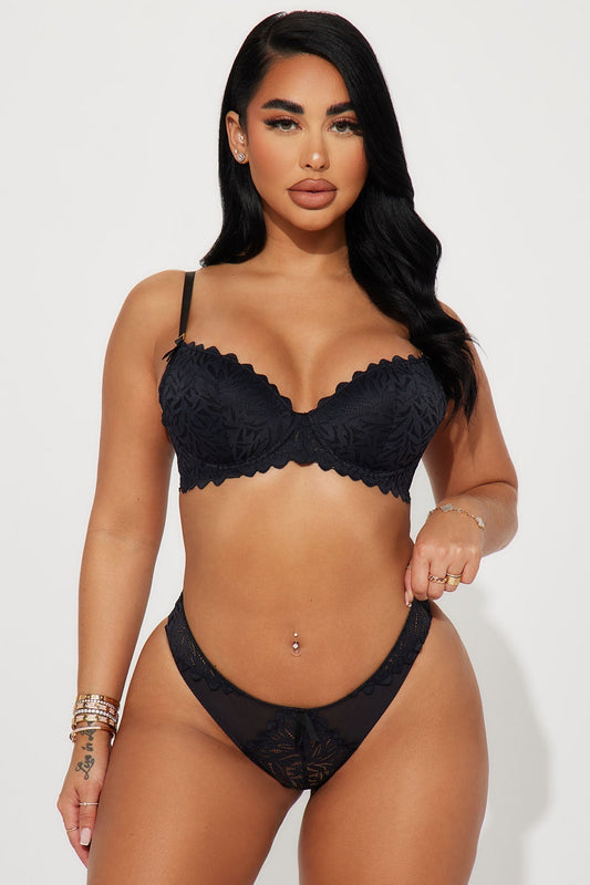 Me encanta la braga de bikini Amor - Negro.