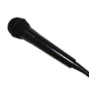 Micrófono de mano negro con cable y cubierta de espuma - Micrófono dinámico cardioide para karaoke, canto y oratoria | Ideal para entretenimiento en casa y uso profesional, micrófono de karaoke | Grado profesional | Micrófono duradero
