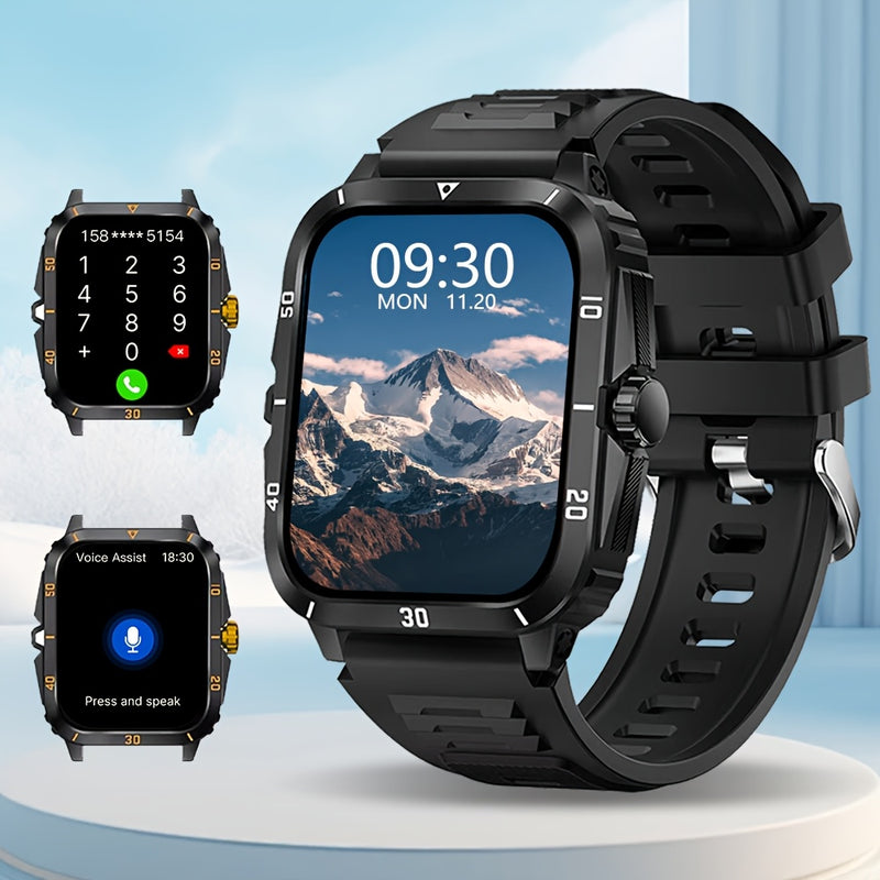 Reloj inteligente nuevo para hombre y mujer, alarma, pantalla de 2.01 pulgadas, notificaciones de mensajes, conexión con teléfono, reproductor de música, múltiples modos deportivos, compatible con iPhone y Android