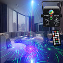 Lámpara LED RGB 3 en 1 versátil con control remoto y activación por sonido, para fiestas, bodas y celebraciones, luz estroboscópica, iluminación para escenarios, Día del Padre, Día de la Madre