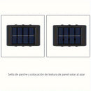 Lámpara solar LED Shenzhi Tech con sensor de luz inteligente, encendido/apagado automático, luz exterior para pared con regulación automática de intensidad, ideal para jardín, calle o balcón