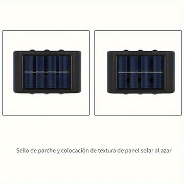 Lámpara solar LED Shenzhi Tech con sensor de luz inteligente, encendido/apagado automático, luz exterior para pared con regulación automática de intensidad, ideal para jardín, calle o balcón
