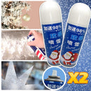 Nieve Artificial Spray X2 Decora Vidrio Navidad Vitrinas RF 238W