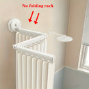 1pc Cortina de Baño Plegable de Alta Calidad con Ganchos y Lazos, Separador Invisible para Húmedo/Seco, Fácil Almacenamiento, Adorno Moderno para Decoración del Hogar