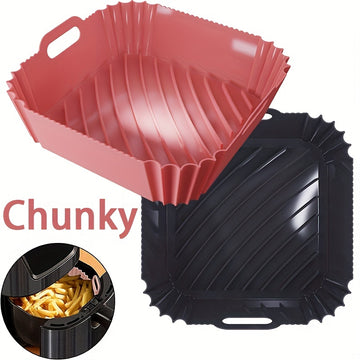 Olla de silicona para freidora de aire reutilizable Nuevo diseño de grado alimenticio Reemplazo de forro de silicona para freidora de aire con guantes y accesorios de cesta