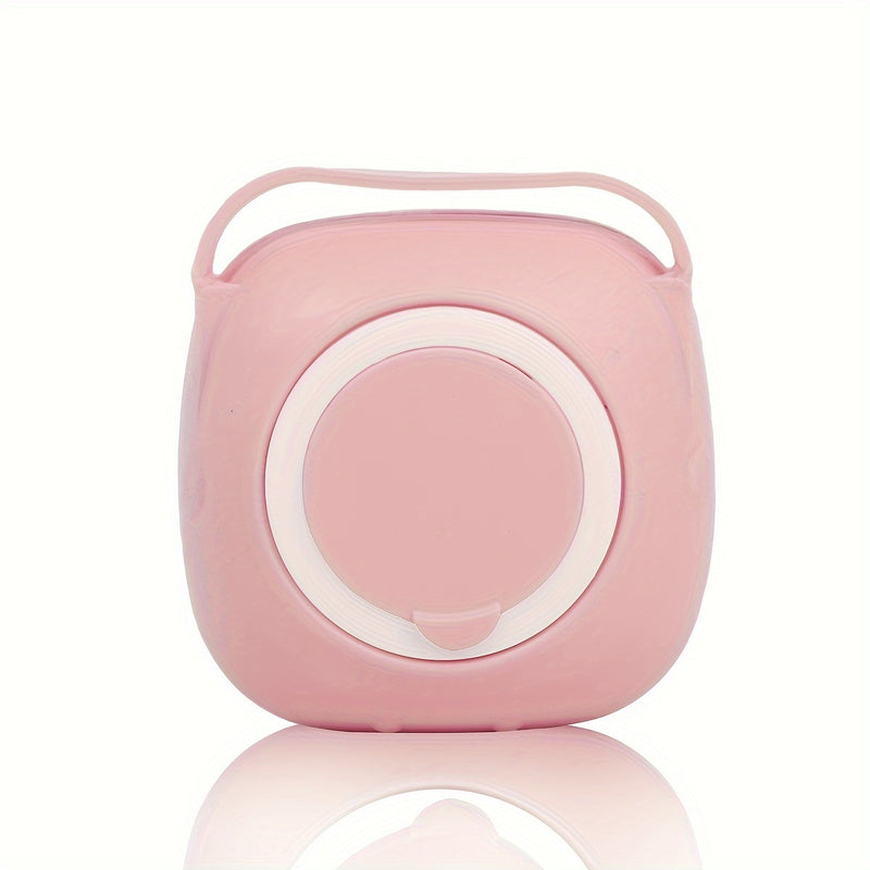 Cepillo de baño de silicona, 1 unidad, con tapa abierta y cerdas suaves, mango antideslizante, dispensador de jabón incorporado, para exfoliación y limpieza suave, sin fragancia, sin pilas, diseño divertido, ideal para viajes