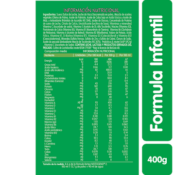 NESTOGENO COMFORT FÓRMULA INFANTIL ETAPA 2 x400 GR NESTLE