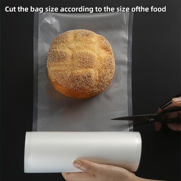 Un paquete de 4 bolsas de vacío de 3 metros de tamaño múltiple, adecuadas para diversas necesidades de almacenamiento de alimentos - Las bolsas de vacío texturizadas mantienen la frescura máxima, lo que las hace una elección ideal tanto para uso doméstic
