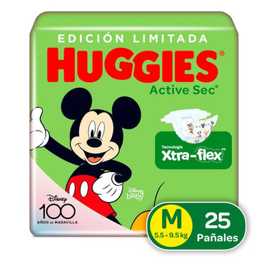 PANTS HUGGIES 25U M 2 ACTIVESEC