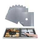 4pcs Cubiertas Premium Antiadherentes para Quemadores de Estufa - Doble Grosor, Resistentes al Calor y Reutilizables, Protectores de Cocina para una Limpieza Fácil