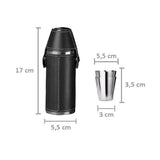 Licorera Whiskera Acero Inoxidable Cilíndrica 9 Oz + 2 Copas RF 394