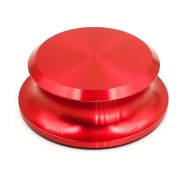 1 pieza de estabilizador de peso de vinilo de alta calidad para discos de vinilo - Diseño rojo y negro, mejora la calidad del sonido y la durabilidad, se adapta a la mayoría de los tocadiscos, estabilizador de discos de vinilo, accesorio para tocadiscos,