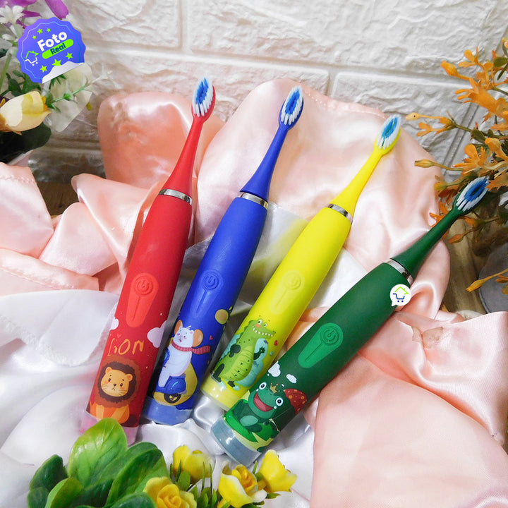 Cepillo De Dientes Eléctrico Infantil Recargable 6 Cabezales MA202389