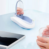 Ventilador De Escritorio Recargable Luz LED Soporte Base Celular Espejo TJ16A