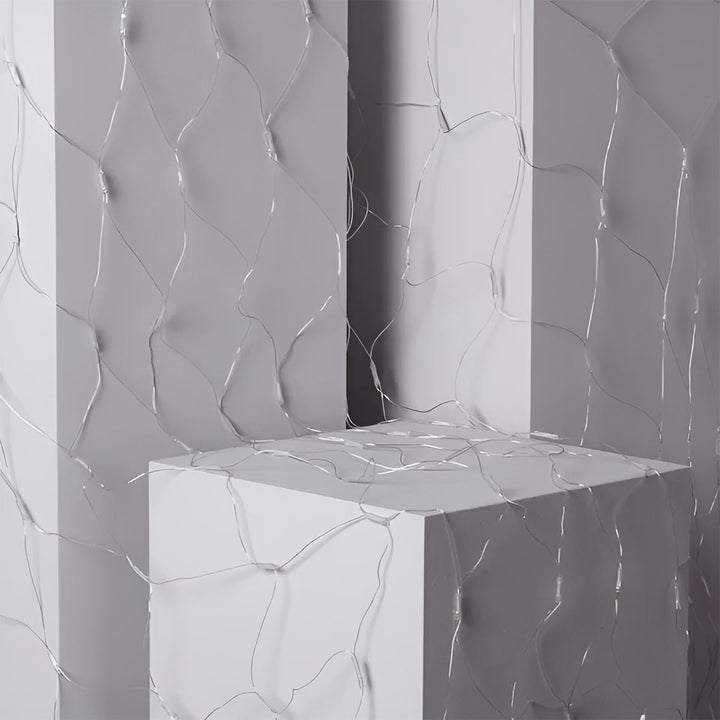 Luces Malla LED 480 Luces 4x1 M Luz Navidad Azul Cable Transparente LEDN480L