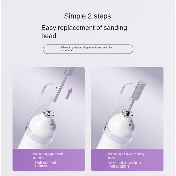 FEIYBA Taladro de Uñas Profesional sin varillas con Pantalla Digital - Máquina Portátil Recargable USB, Motor Brushless 20000 RPM, Incluye Accesorios y Cepillos de Limpieza para Hogar y Salón, Herramienta de Cuidado Personal, Diseño Elegante y Ligero, Pl