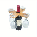 1pc Soporte para Vinos, Portavasos de Vidrio Creativo con Almacenamiento Elevado, Organizador para Cocina y Barra, Accesorio para Sala, Restaurante o Hogar