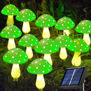 Estacas de luces solares de hongos, 12 paquetes de luces solares de hongos para exteriores, 8 modos de iluminación Luces solares de hongos para patio de jardín, césped multicolor