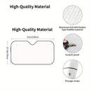 Parasol para Parabrisas de Coche Fit Green Eyes con 4 Ventosas Gratis - Protección UV, Mantiene Tu Vehículo Fresco