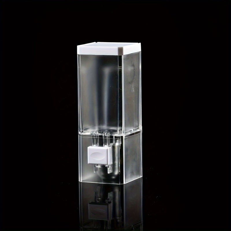 1Pc Dispensador de jabón manual de pared: Máquina de jabón de mano de un solo cabezal para hotel de baño, fácil de usar, ahorra tiempo y esfuerzo Decoraciones de Halloween y Navidad