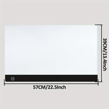 Tablero de Pintura de Diamante Extra Grande con Luz, Tableta de Trazado LED, Kit de Tabla de Dibujo LED para Anime y Adornos de Diamantes, Incluye Soporte y Clips - Kits Esenciales de Arte de Diamantes y Accesorios