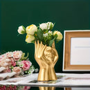 Jarrón de Resina Moderno - Perfecto para Decoración de Escritorio, Regalo Ideal para San Valentín, Día de la Madre y Día del Padre