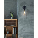 1 ud., Lámpara de Pared Pequeña Industrial, Luces Montadas en la Pared de Metal Hierro para Estilo Rústico, Aplique para Granja, Comedor, Pasillo, Isla de Cocina, Luz Semi-Encajada en la Pared, Compatible con Bombillas E26/E27 (Bombillas no Incluidas) De