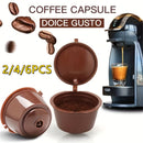 2/4/6 Piezas, Filtro De Cápsula De Café Reutilizable, Compatible Con Nescafé Dolce Gusto, Utensilios De Cocina