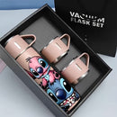 Juego de termo de acero inoxidable de 17 oz con 2 tapas de taza reutilizables, taza de viaje multifuncional para bebidas calientes y frías, lavable a máquina, ideal para bebidas calientes y frías - Embalaje de regalo LHB03211
